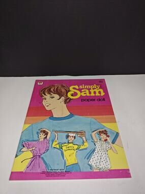 Whitman Simply Sam Kids Paper Doll Book Vintage 1980 Book Samantha Uncut